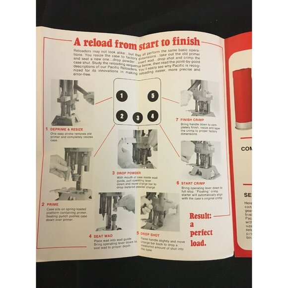 Reloading the Facts & the Fun. Brochure  Pacific Tool Co  Hornaday  Information - Picture 5 of 6